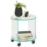 BEISTELLTISCH in Glas 40/40/40 cm  - Klar, Design, Glas/Kunststoff (40/40/40cm) - Xora