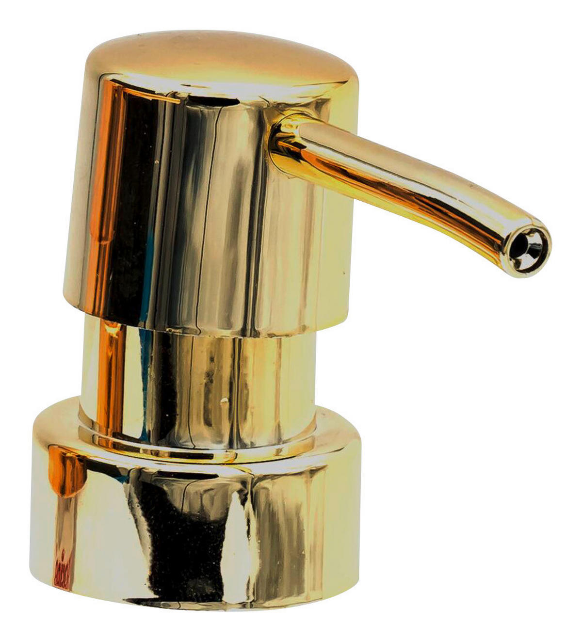 Pumpenkopf Kunststoff  - Goldfarben, Basics, Kunststoff (7,2/10,5/3,4cm) - Sadena