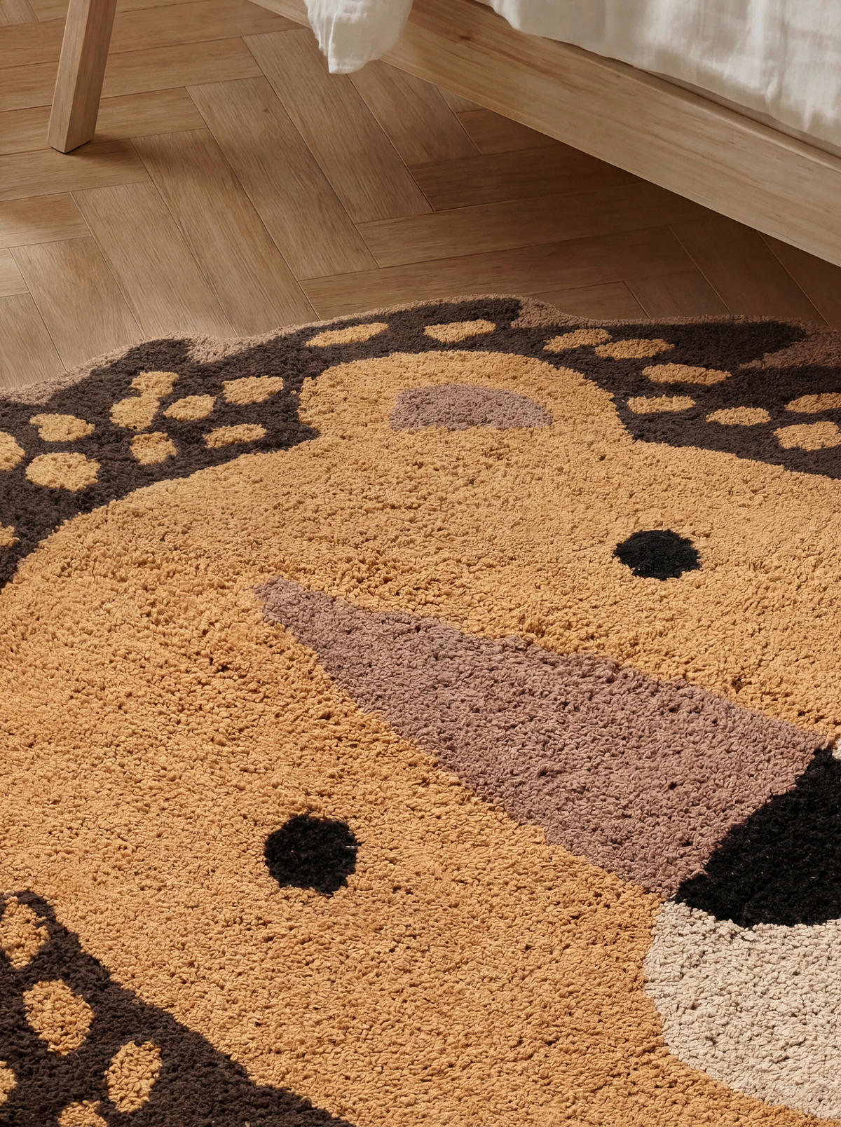 KINDERTEPPICH 120/125 cm Snuggle Roary  - Hellgelb/Braun, Basics, Kunststoff/Textil (120/125cm) - Hanse Home