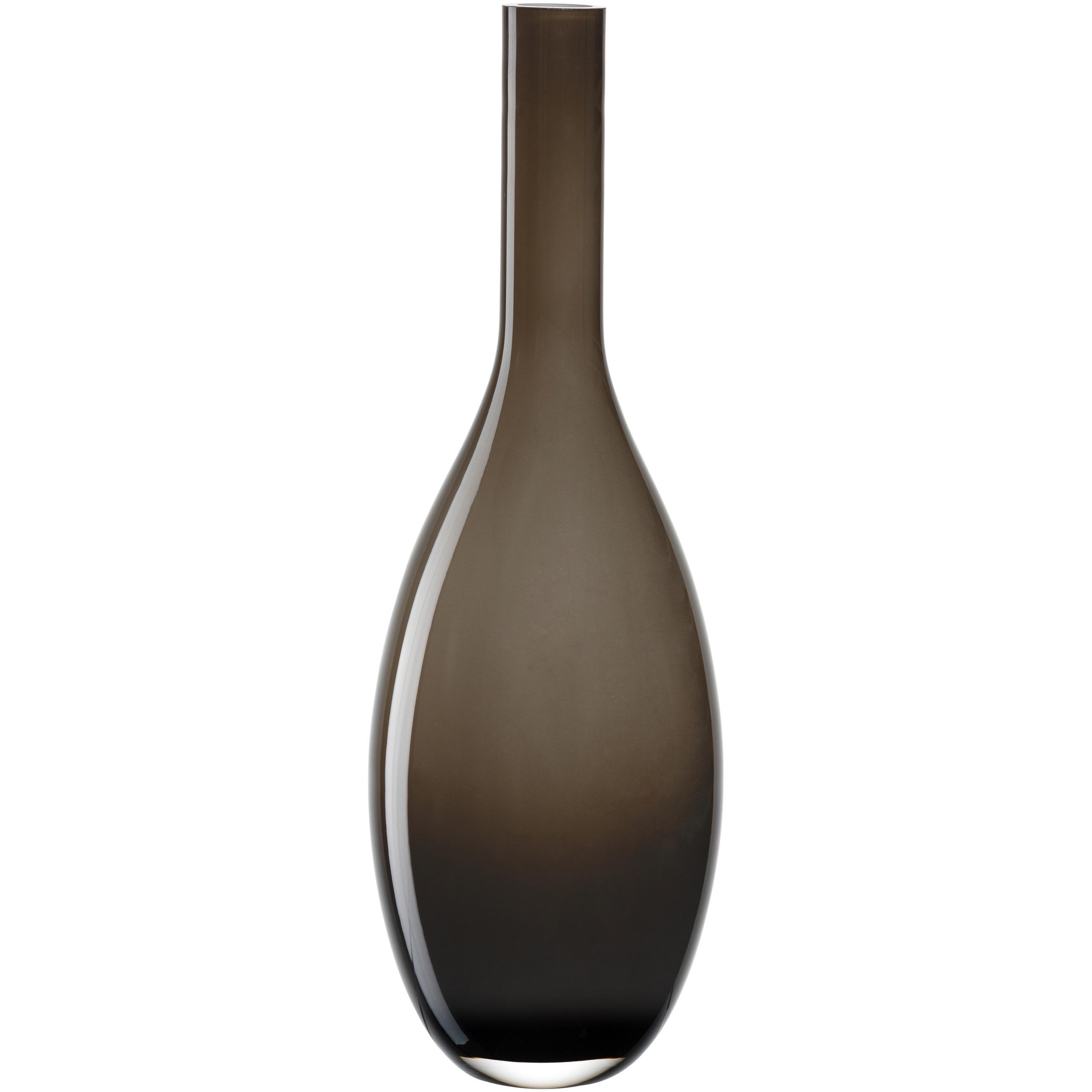VASE  - Beigebraun, Basics, Glas (13,5/39/13,5cm) - Leonardo