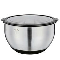 SCHÜSSEL DELUXE   - Transparent/Silberfarben, Basics, Kunststoff/Metall (24/14,5cm) - KÜCHENPROFI
