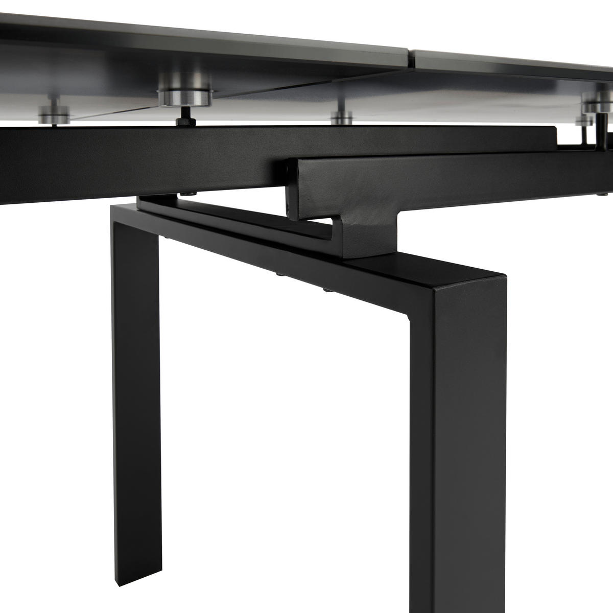 ESSTISCH Schwarz, Dunkelgrau rechteckig  ausziehbar  - Dunkelgrau/Schwarz, MODERN, Keramik/Metall (160/85/76cm) - Livetastic