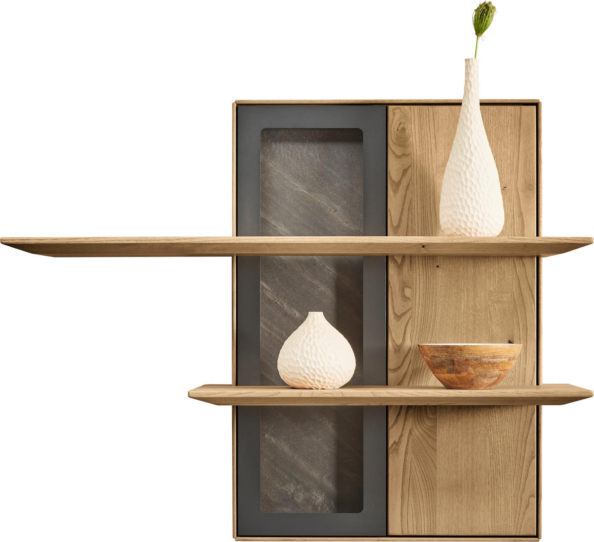 WANDBOARD  110/88,4/28,1 cm  - Kastanienfarben/Anthrazit, Natur, Holz/Metall (110/88,4/28,1cm) - Valnatura