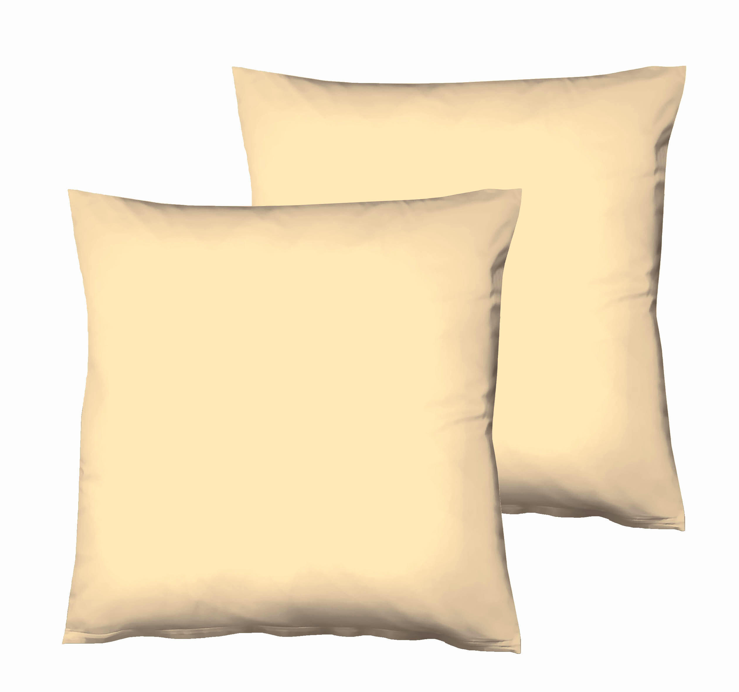 Fleuresse Kissenbezug-Set Beige 40x40 cm