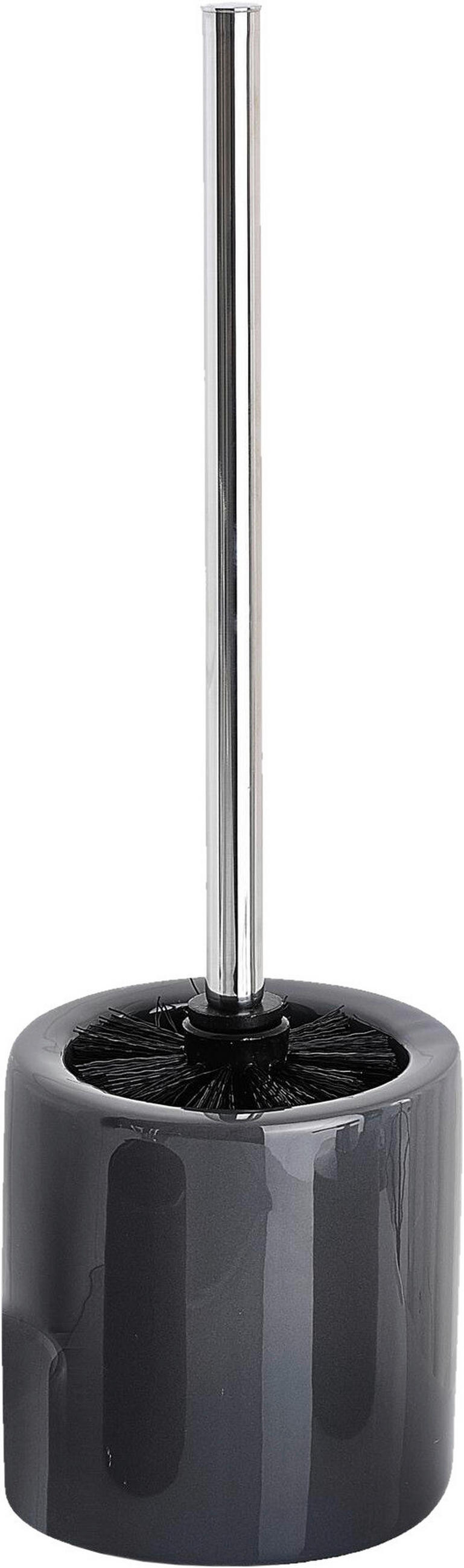 WC-BÜRSTENGARNITUR - Chromfarben/Grau, Basics, Keramik/Kunststoff (12/38cm) - Sadena