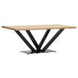 TISCHPLATTE      - Eichefarben, Design, Holz (200/100/4cm) - Landscape