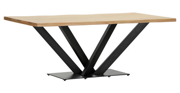 TISCHPLATTE      - Eichefarben, Design, Holz (200/100/4cm) - Landscape