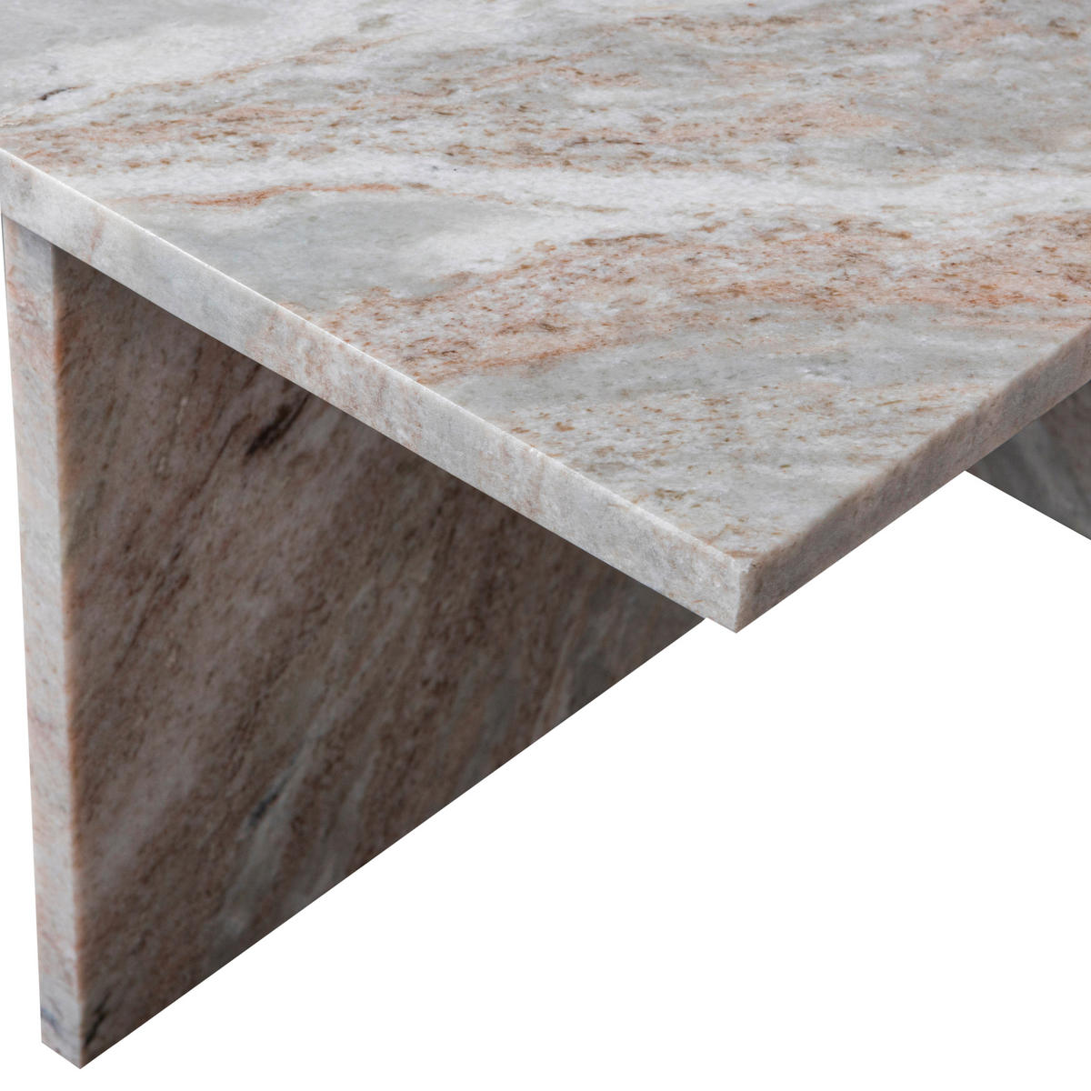 BEISTELLTISCH in Stein 50/50/35 cm  - Naturfarben, Design, Stein (50/50/35cm) - Livetastic