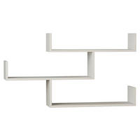WANDREGAL 120/67/22 cm  - Weiss, Design, Holzwerkstoff (120/67/22cm) - Livetastic