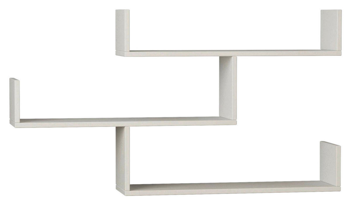 WANDREGAL 120/67/22 cm  - Weiss, Design, Holzwerkstoff (120/67/22cm) - Livetastic