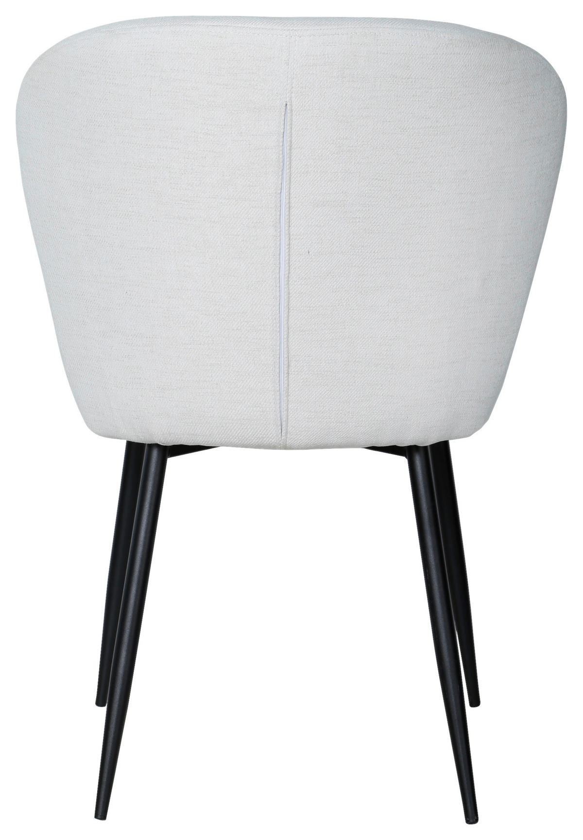 STUHL Leinenoptik Schwarz, Weiß  - Schwarz/Weiß, Design, Textil/Metall (57/84,5/61,5cm) - Boxxx