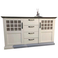 KOMÓD 164/91/43 cm  - tölgyfa színű/fekete, Lifestyle, műanyag/faalapú anyag (164/91/43cm) - Landscape