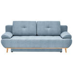 SCHLAFSOFA in Feincord Blau  - Blau/Naturfarben, MODERN, Holz/Textil (200/71/95cm) - Novel