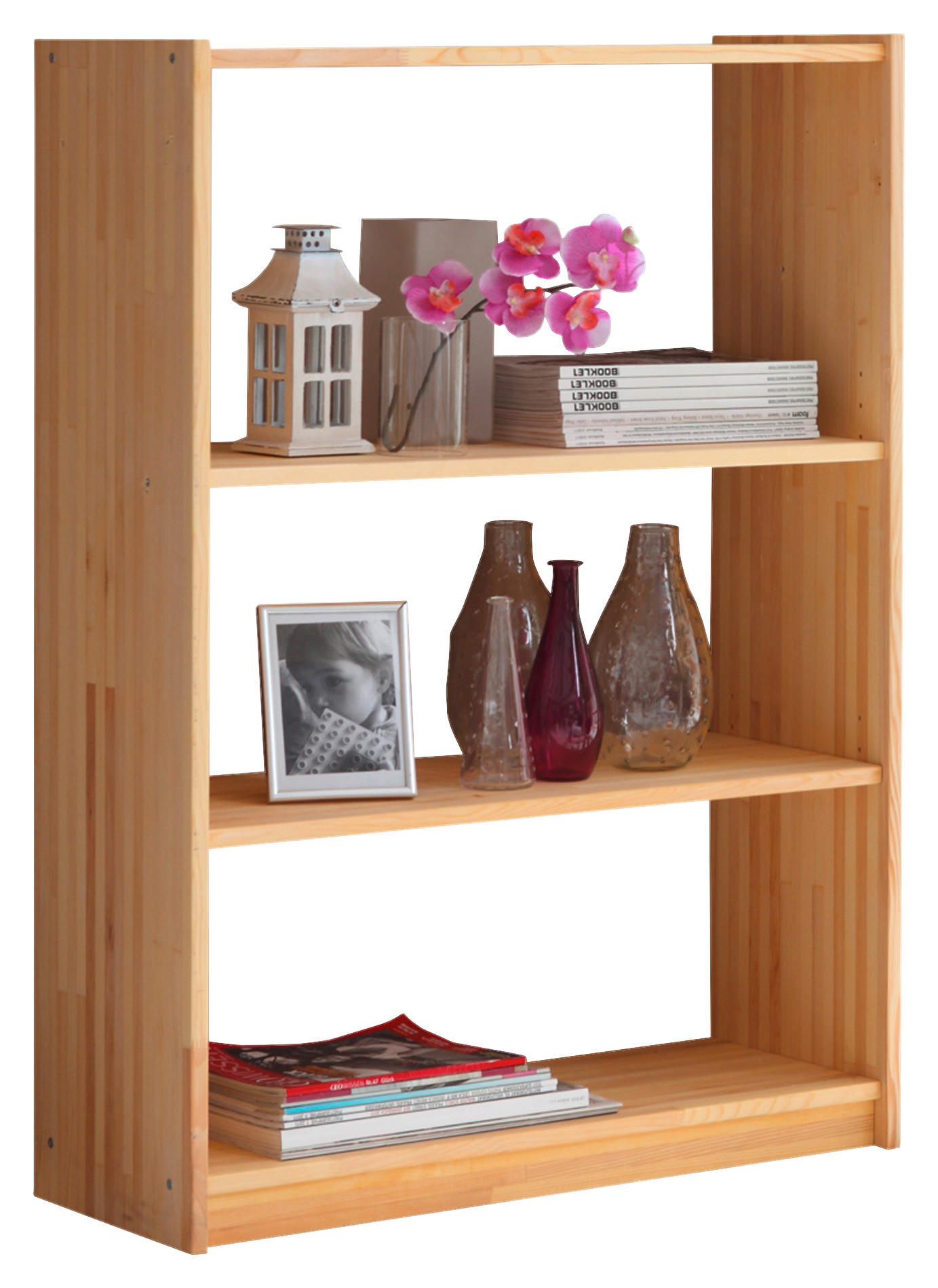 REGAL Fichte massiv Fichtefarben  - Fichtefarben, Basics, Holz (80/111/31cm) - MID.YOU