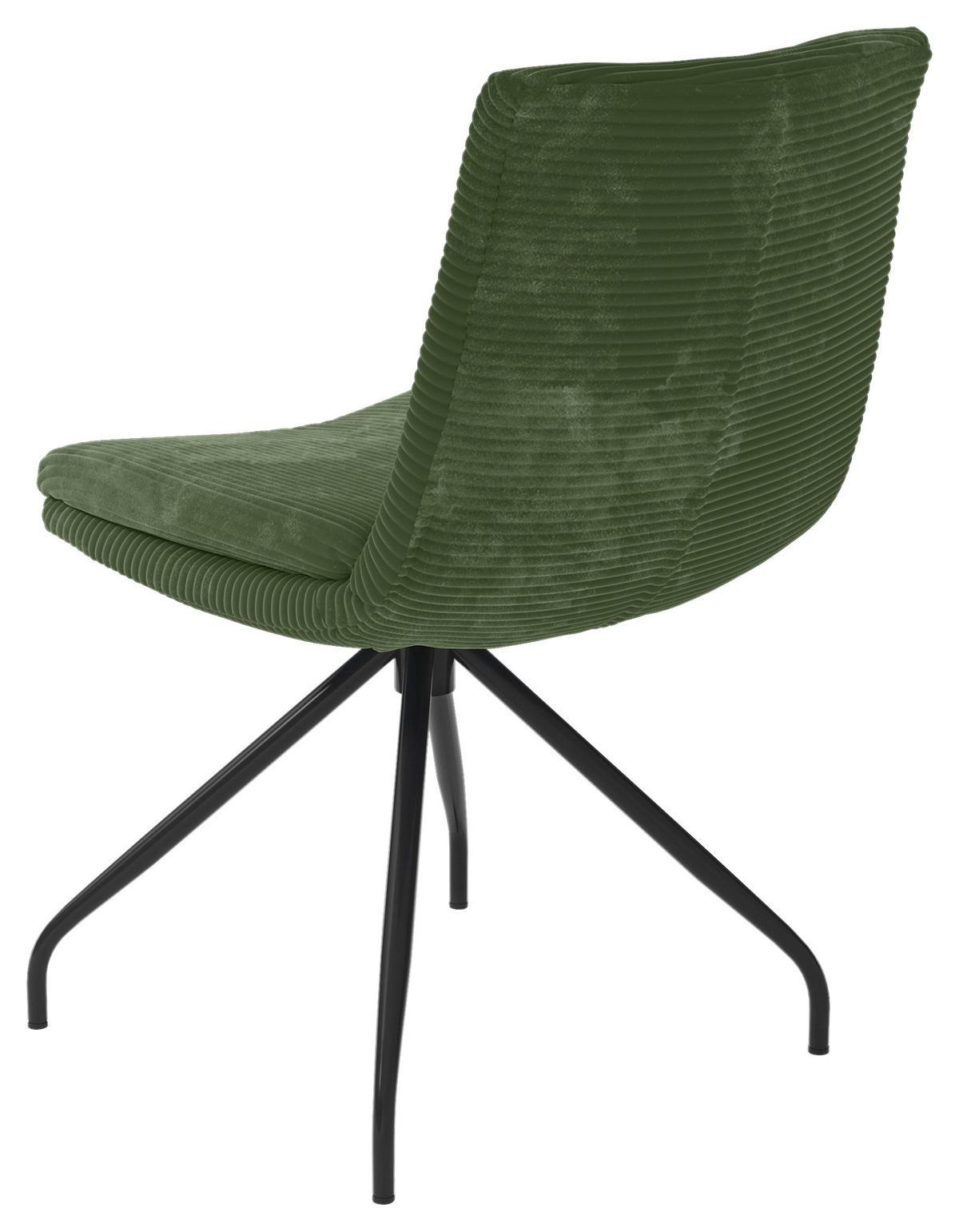 STUHL - Schwarz/Olivgrün, Design, Textil/Metall (50/85/64cm) - Musterring