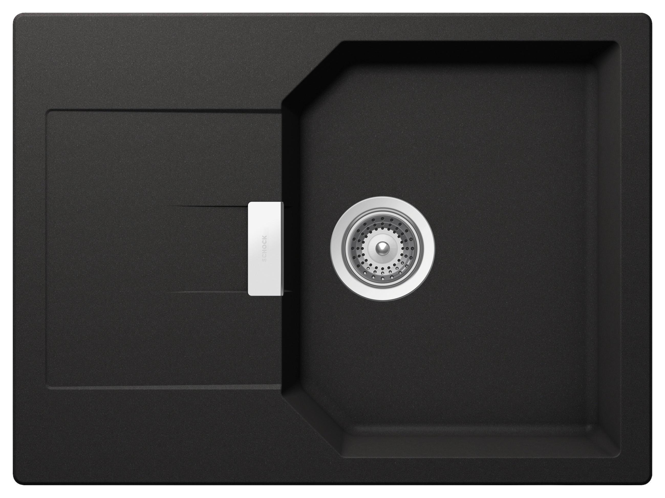 SPÜLE MAND100SAGNE  - Anthrazit, Basics, Stein (69,0/30,5/51,0cm) - Schock