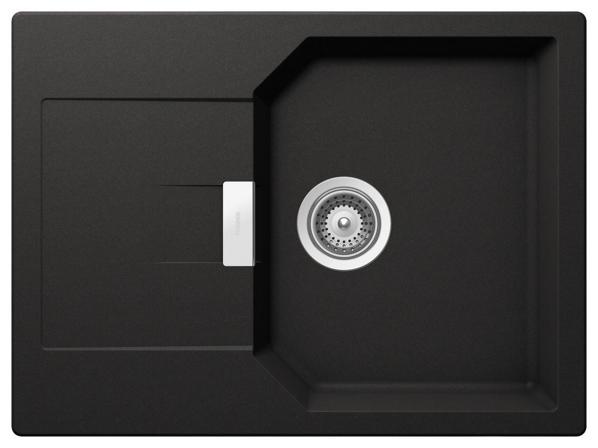 SPÜLE MAND100SAGNE  - Anthrazit, Basics, Stein (69,0/30,5/51,0cm) - Schock