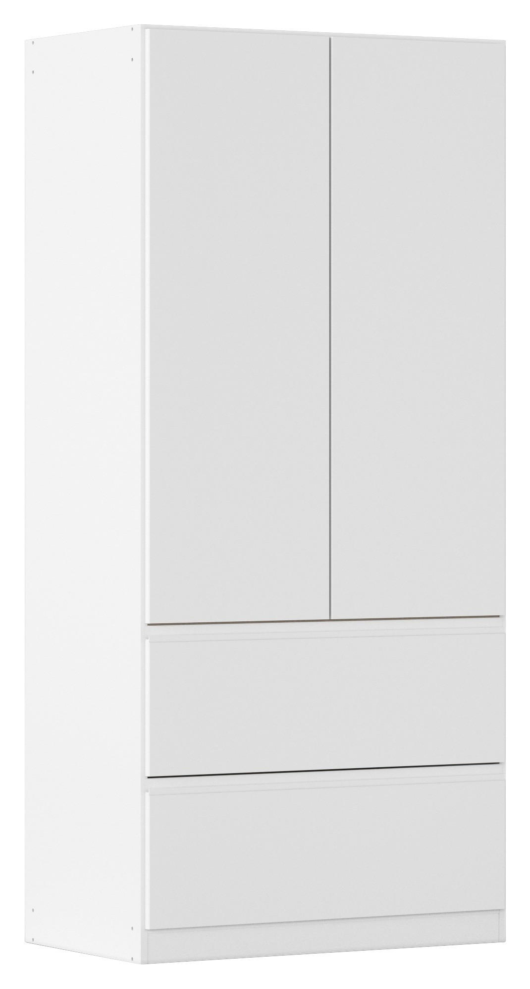 Drehtürenschrank Costa Weiß B: 91 cm