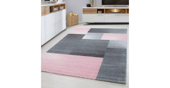 WEBTEPPICH 80/250 cm Lucca Pink - Pink, Trend, Textil (80/250cm) - Novel