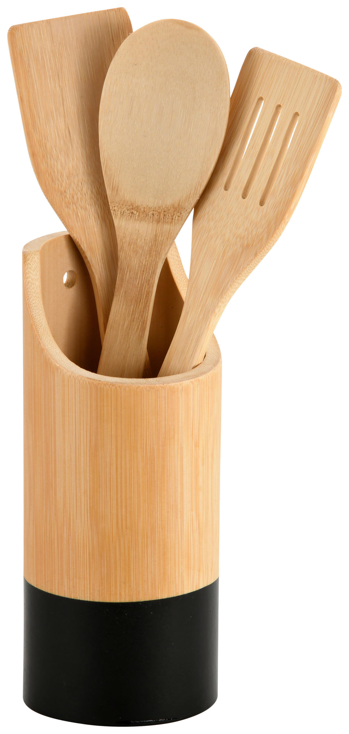 KÜCHENHELFERSET  - Hellbraun/Schwarz, Basics, Holz (9/9/30cm) - Kesper