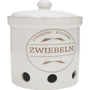 AUFBEWAHRUNGSDOSE - Weiß, KONVENTIONELL, Keramik (20/18cm) - Homeware