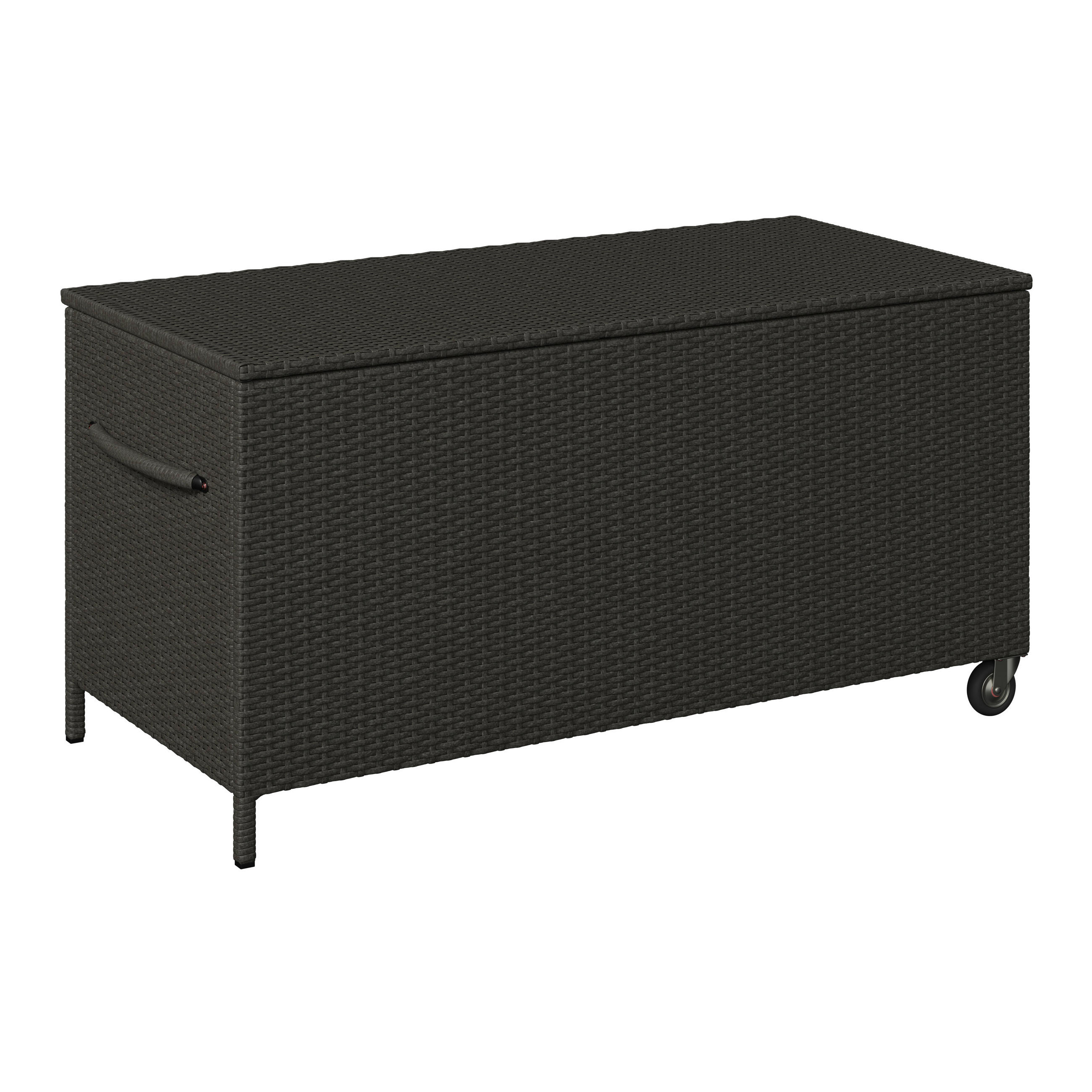  KISSENBOX 124/65/58 cm Metall, Kunststoff, Textil Grau  - Grau, Design, Kunststoff/Textil (124/65/58cm) - Ambia Garden