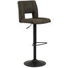 BARSKA STOLICA  antracit  tekstil, metal      - crna/antracit, Design, tekstil/metal (41,5/94-115/52cm) - Carryhome
