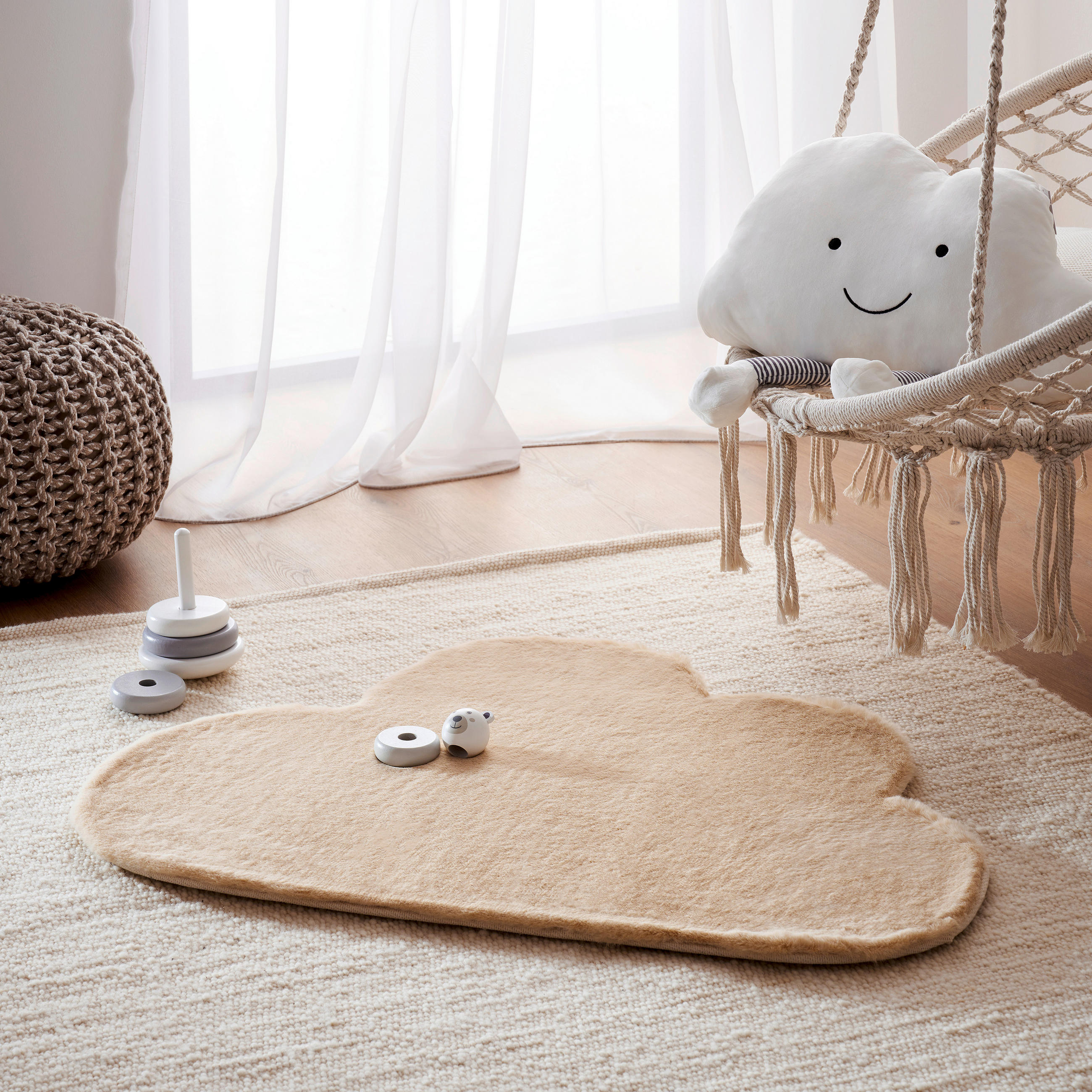 KINDERTEPPICH 70/90 cm  - Beige, Basics, Textil (70/90cm) - Ben'n'jen