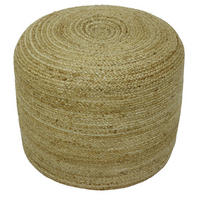 TABURE IZ BLAGA, tekstil naravne barve  - naravne barve, Trendi, tekstil (45/45/35cm) - Linea Natura