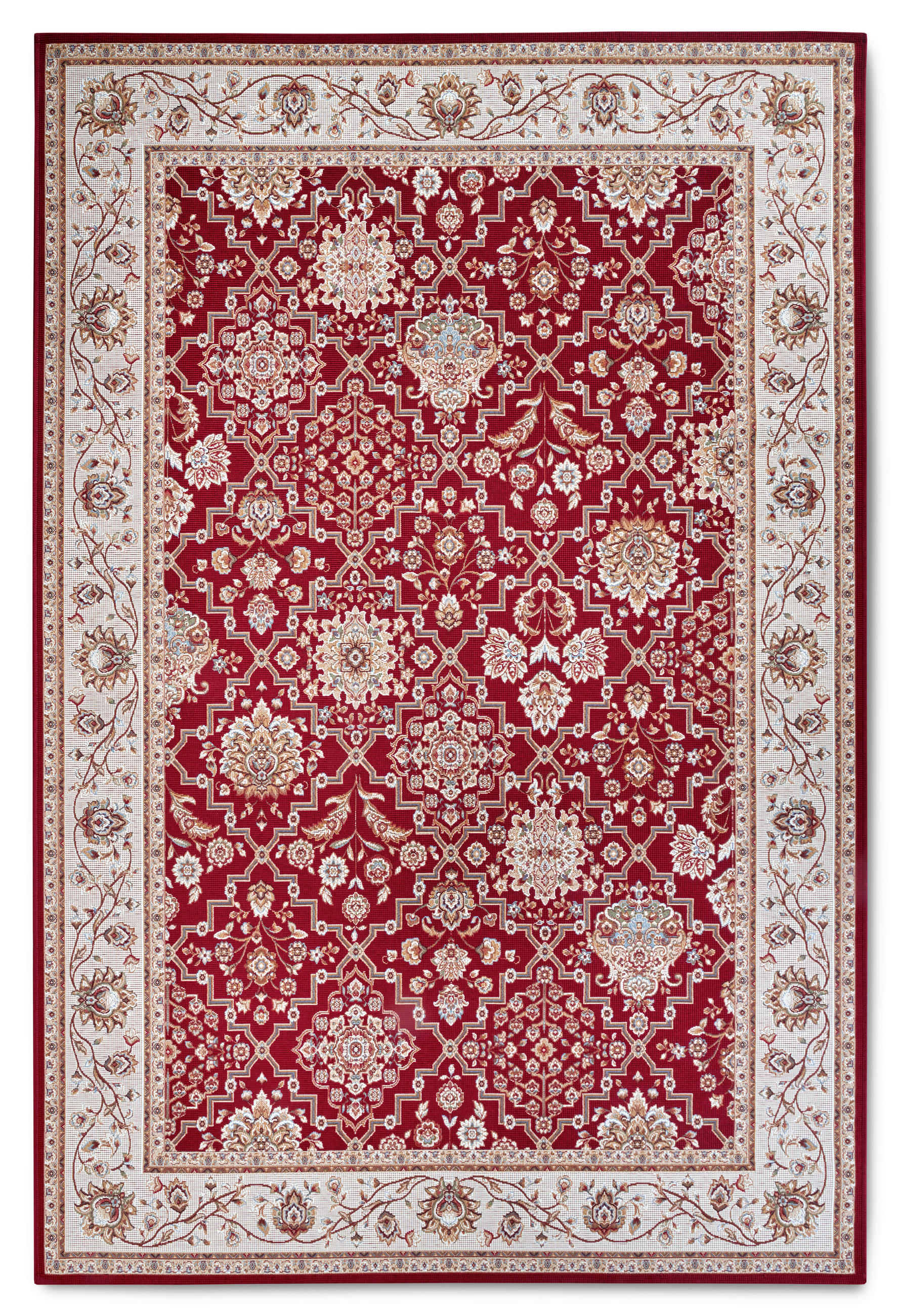 OUTDOORTEPPICH 160/235 cm Kollektion 1767 Creme, Rot  - Rot/Creme, Design, Kunststoff (160/235cm) - Villeroy & Boch