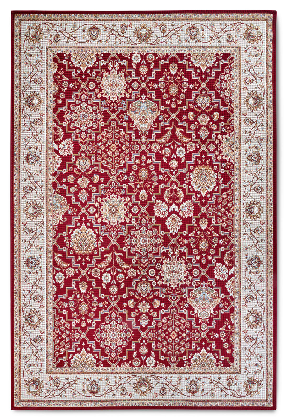 OUTDOORTEPPICH 120/180 cm Kollektion 1767 Creme, Rot  - Rot/Creme, Design, Kunststoff (120/180cm) - Villeroy & Boch