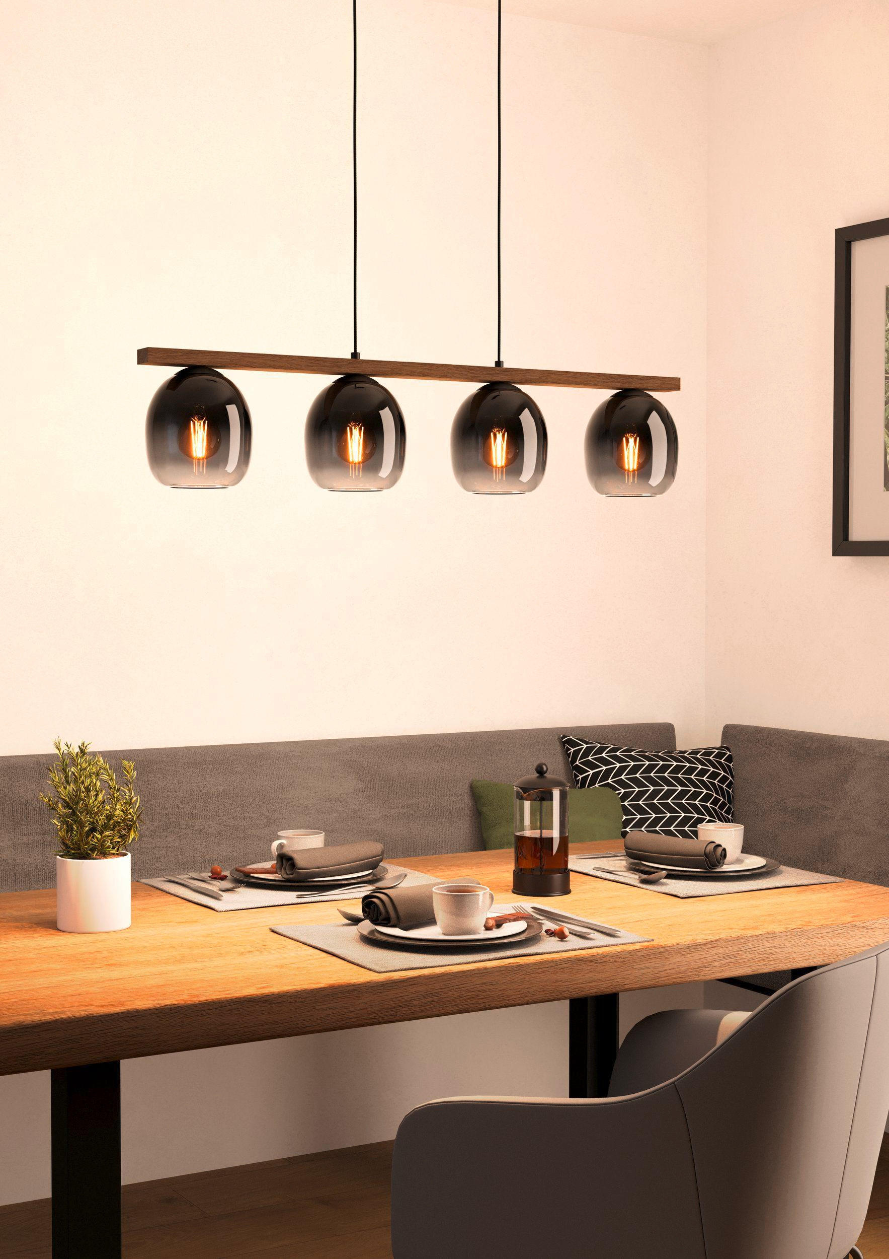 HÄNGLAMPA 88/14.5/110 cm  - klar/svart, Basics, metall/glas (88/14.5/110cm)