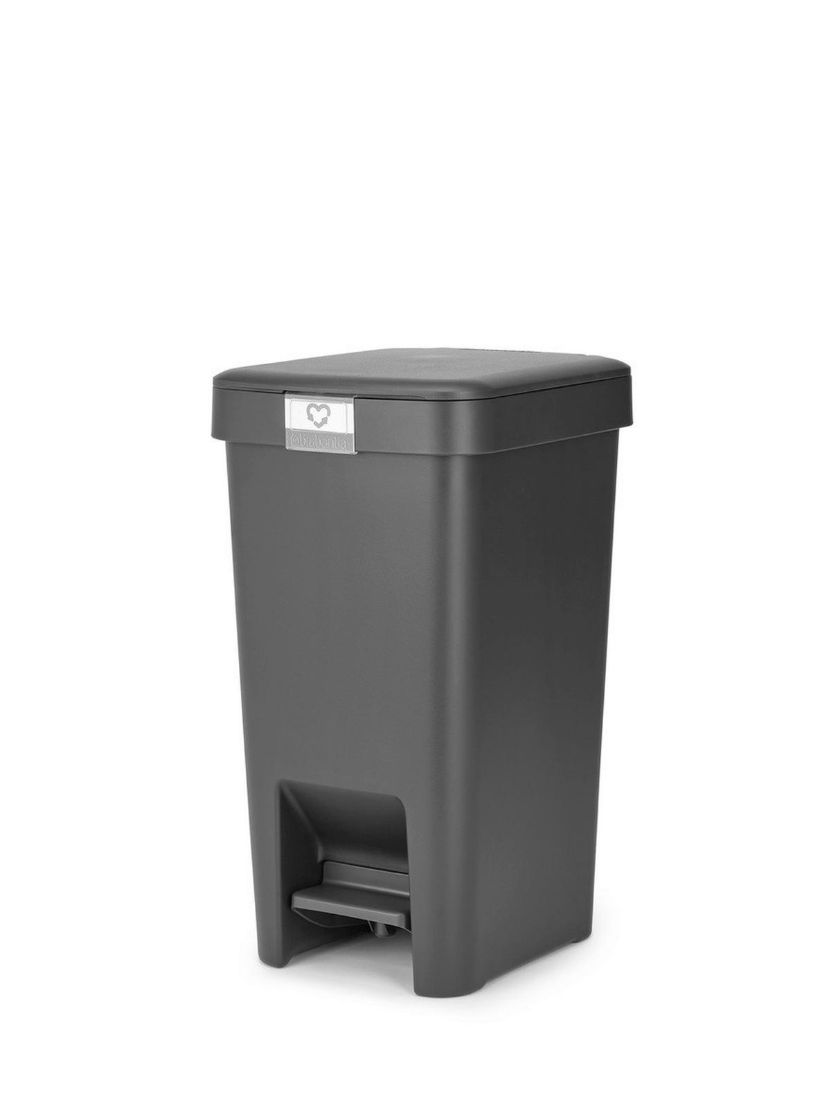 KOŠ ZA SMETI - temno siva, Basics, umetna masa (20.3/38.1/26.5cm) - Brabantia