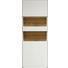 VITRINE Eichefarben, Weiß - Eichefarben/Schwarz, Design, Glas/Holzwerkstoff (64/179,2/44,8cm) - Hülsta - Now
