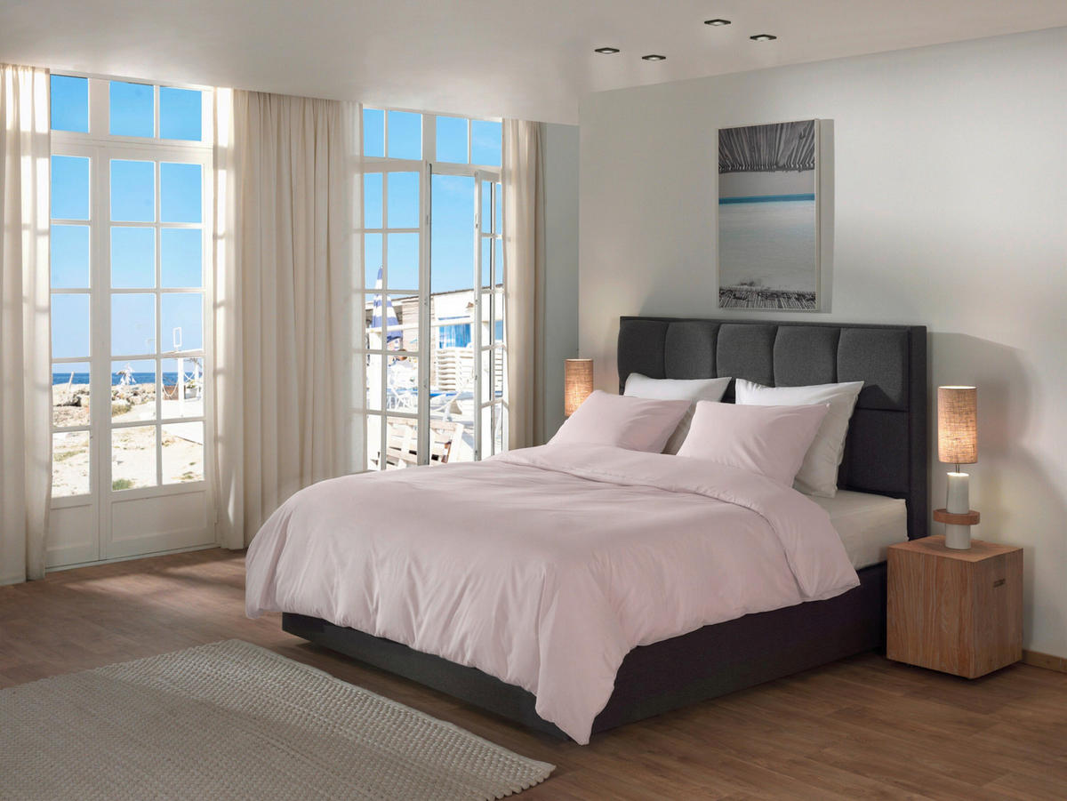 BETTWÄSCHE 2-teilig Suite-Casablanca Renforcé 135/200 cm  - Rosa, Basics, Textil (135/200cm)
