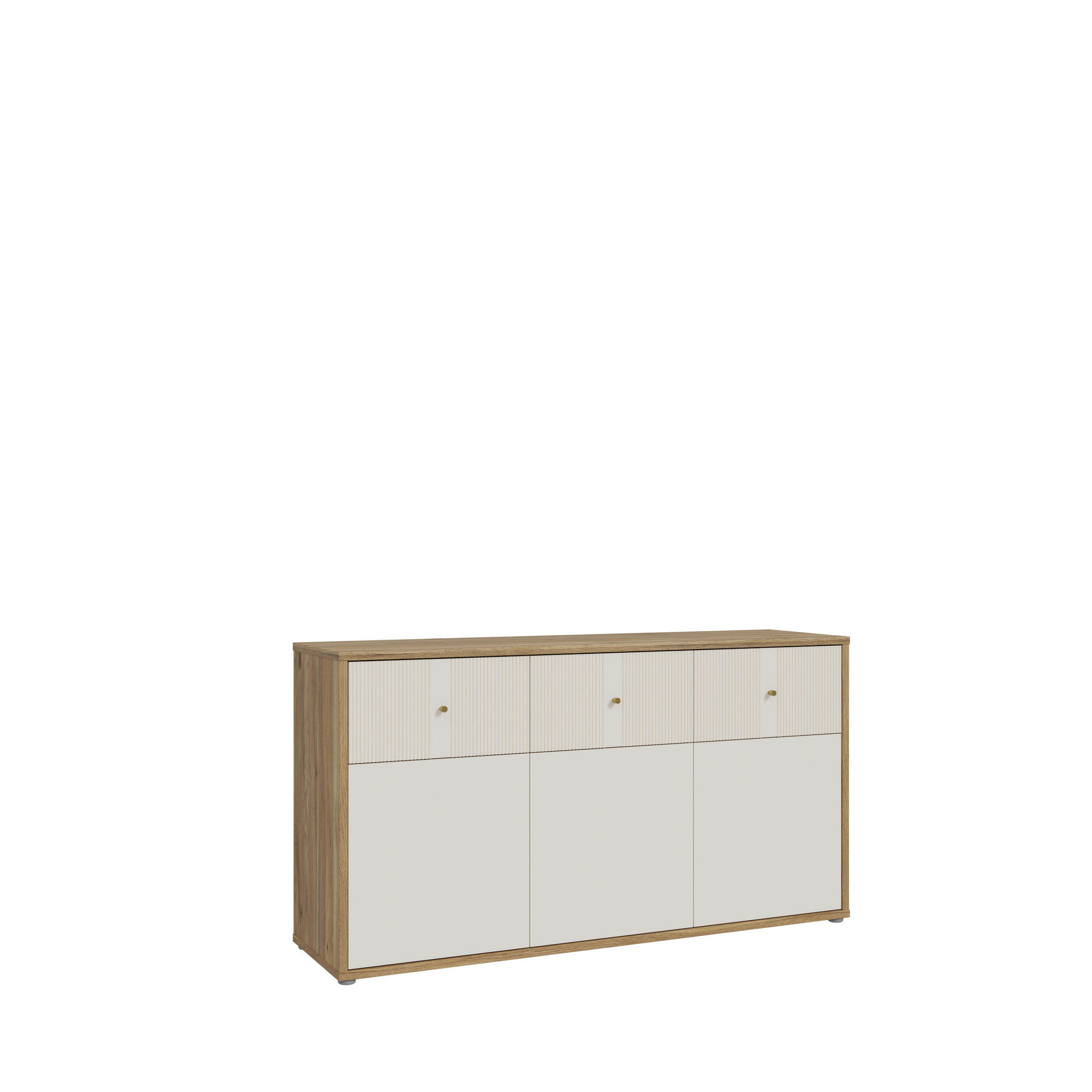 Xora KOMODA, barvy dubu, pískové barvy, 154,2/83,1/42 cm