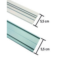 ŠINA ZA ZAVESU bela, metal - bela, Konvencionalno, metal (250cm) - Homeware
