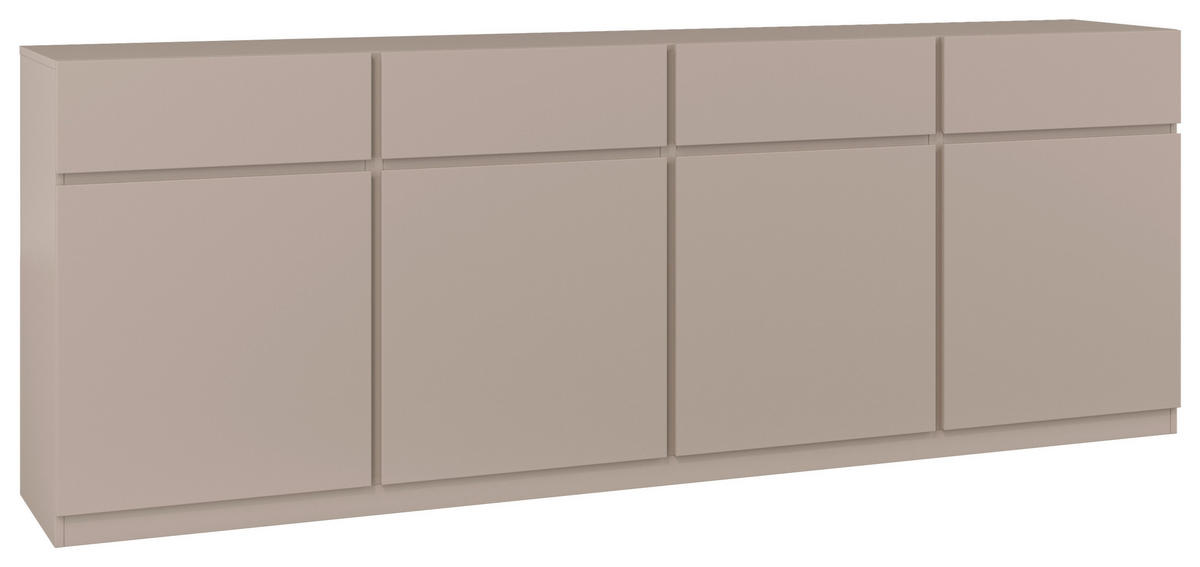 ŠIROKÁ KOMODA, béžová, 225/82,5/40 cm - béžová, Design, kompozitní dřevo (225/82,5/40cm) - MID.YOU