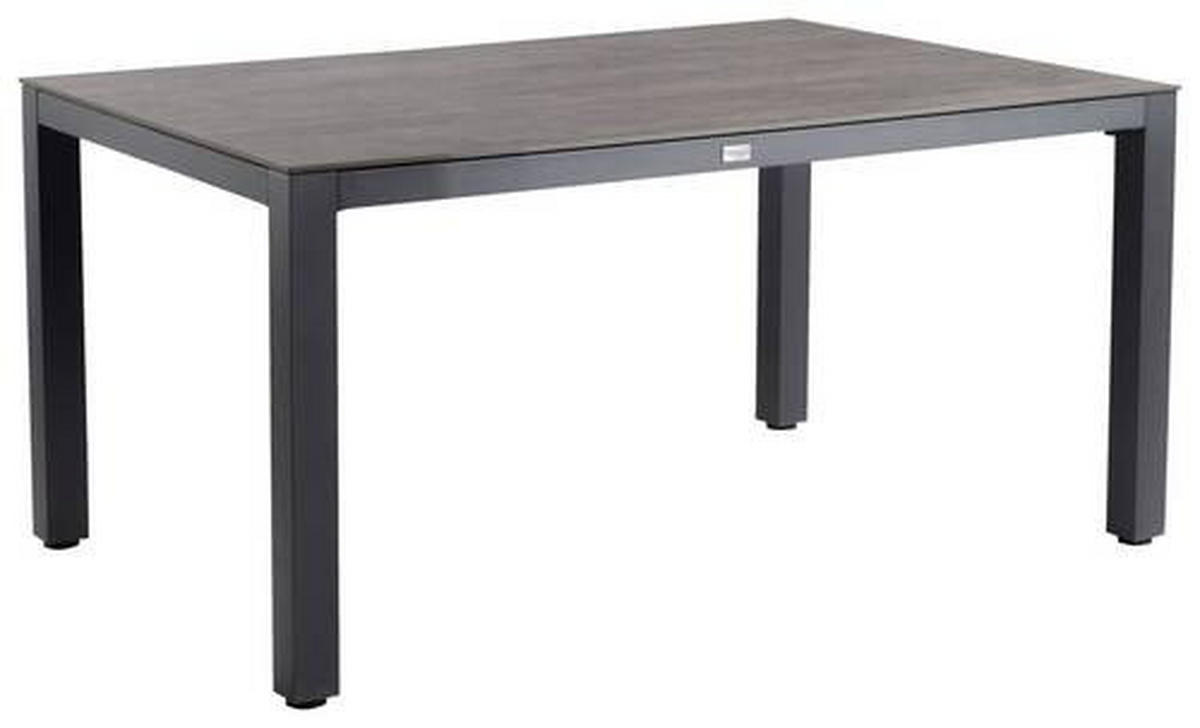 GARTENTISCH 220/100/74 cm Metall Anthrazit  - Anthrazit, Basics, Kunststoff/Metall (220/100/74cm) - Tierra Outdoor