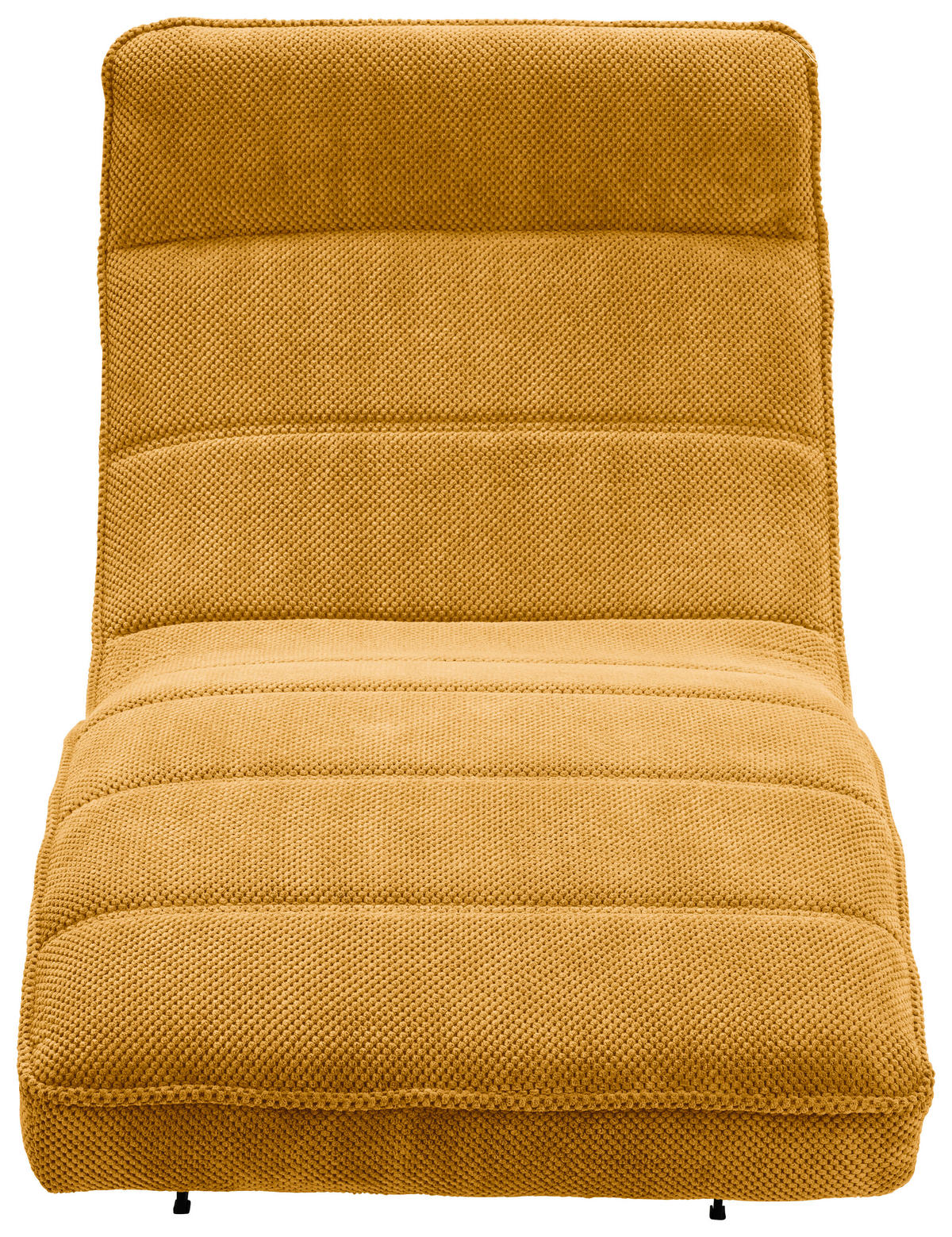 RELAXLIEGE in Webstoff Currygelb  - Currygelb/Schwarz, Design, Textil/Metall (75/158-178/58-86cm) - Welnova