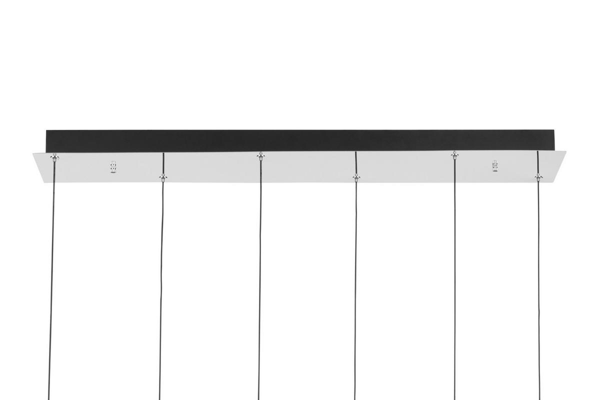 LED-HÄNGELEUCHTE Split 95,5/24/150 cm  - Klar/Chromfarben, Design, Glas/Kunststoff (95,5/24/150cm) - Dieter Knoll
