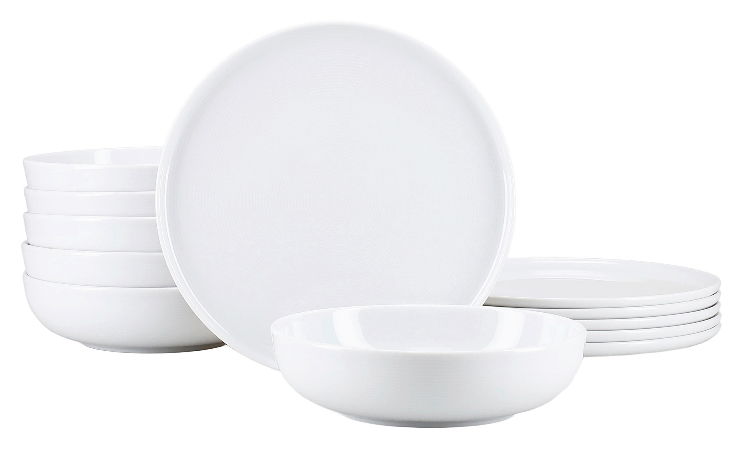 SERVIS Session White 12 delar  - vit, Basics, keramik - Creatable