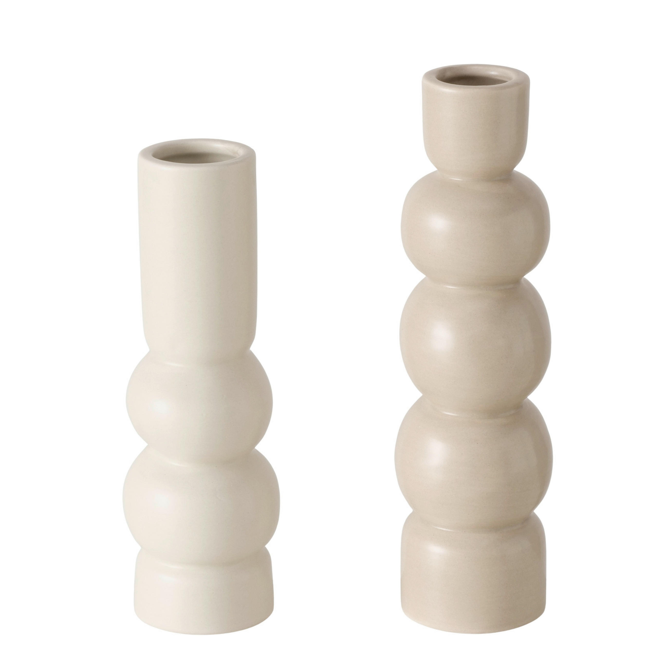 VAS  - beige/cremefärgad, Basics, keramik (6,5/22,5cm) - Boltze Home