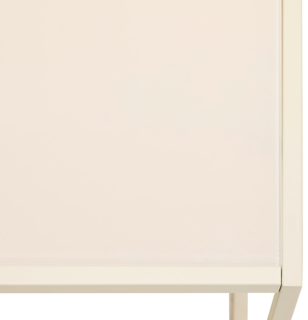 COUCHTISCH Kristallglas 90/60/45 cm rechteckig Creme  - Creme, Design, Glas/Metall (90/60/45cm) - Livetastic