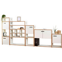 REGAL Weiß, Buchefarben  - Buchefarben/Weiß, MODERN, Holzwerkstoff (272/126,2/32cm) - Tojo