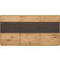 SIDEBOARD Eiche massiv gebürstet Anthrazit, Eichefarben - Eichefarben/Anthrazit, Design, Glas/Holz (177/89/42cm) - Valnatura