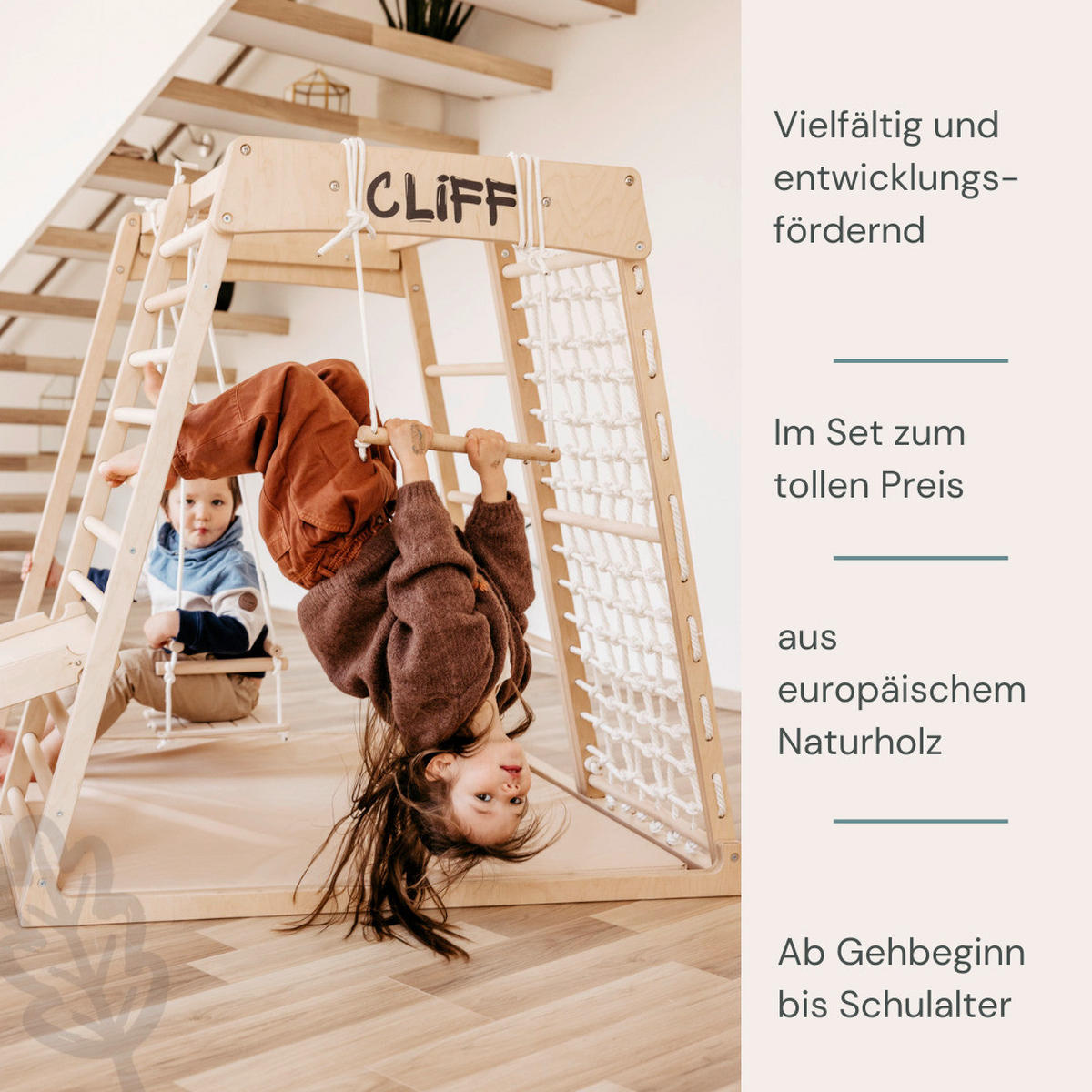 KLETTERGERÜST ZUBEHÖR - Birkefarben, Basics, Holz (112cm) - CLIFF