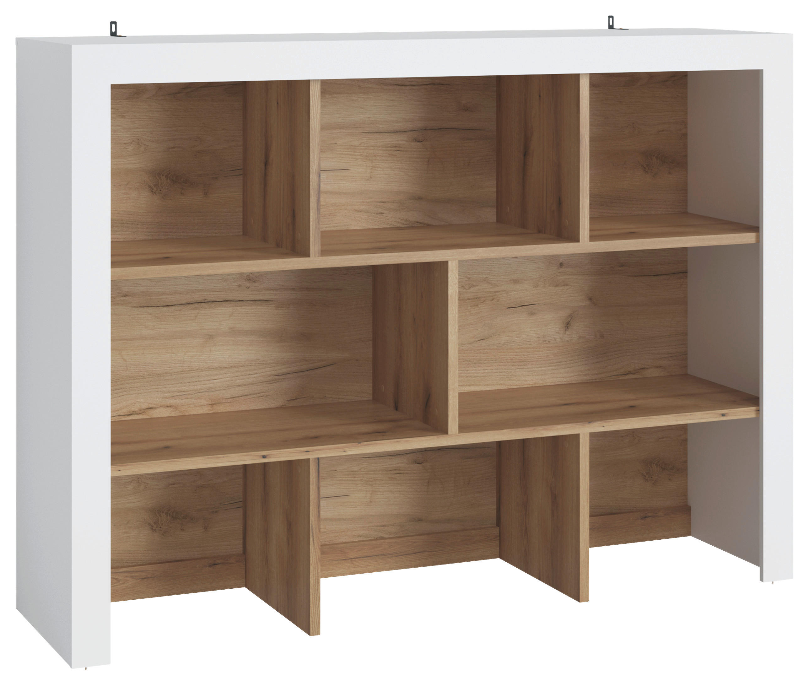 Kommodenaufsatz Calabria Weiss/Eichefarben, B: 160,8 cm