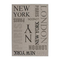 RAVNO TKANI TEPIH  srebrna     - srebrna, Osnovno, tekstil (200/290cm)