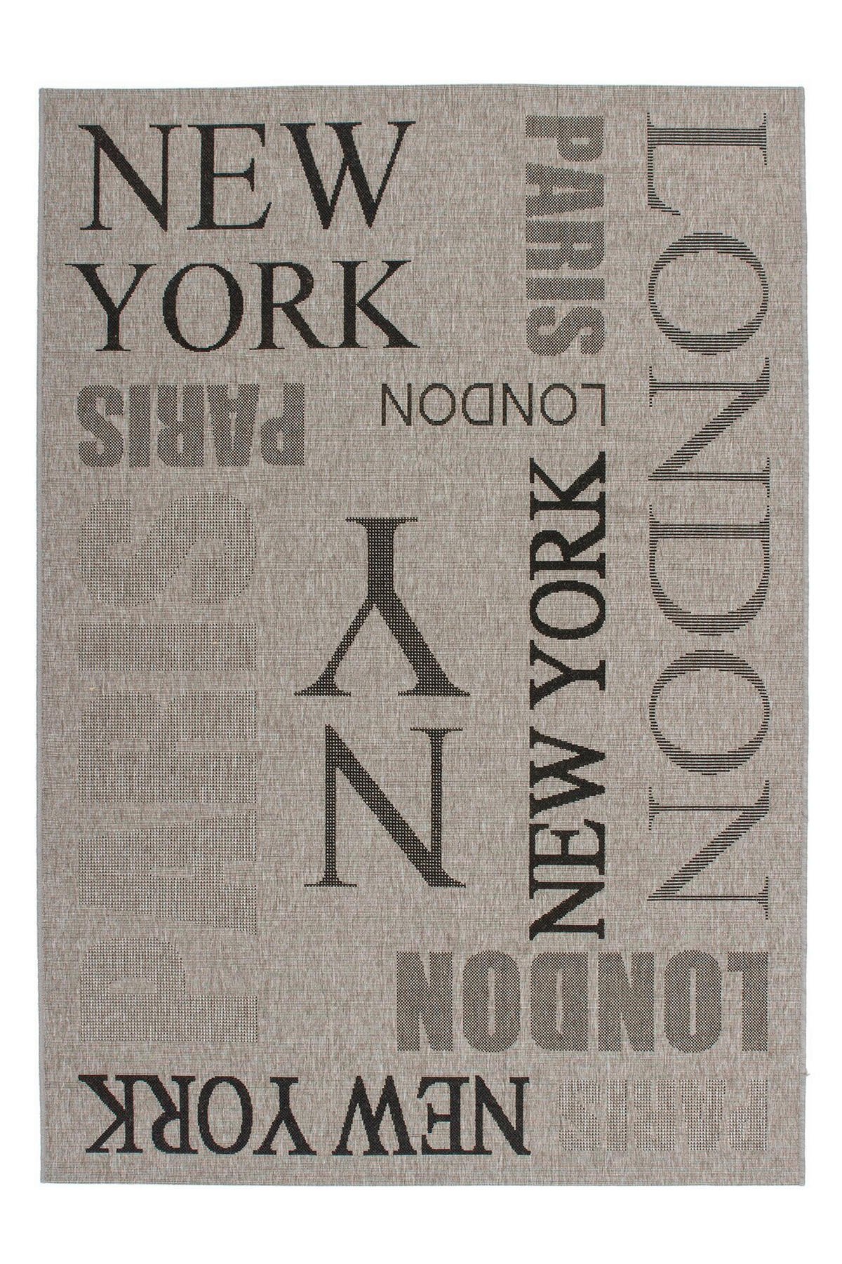 RAVNO TKANI TEPIH  srebrna     - srebrna, Osnovno, tekstil (200/290cm)